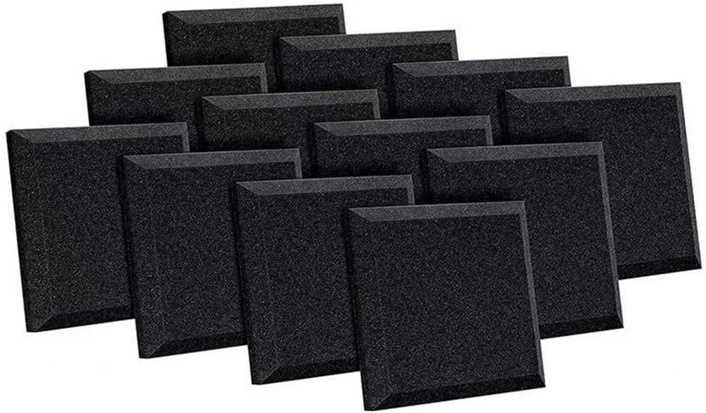 Panneaux en Mousse insonorisés pour Mur de Studio, Paquet de 12 Carreaux muraux