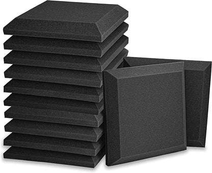 Panneaux en Mousse insonorisés pour Mur de Studio, Paquet de 12 Carreaux muraux